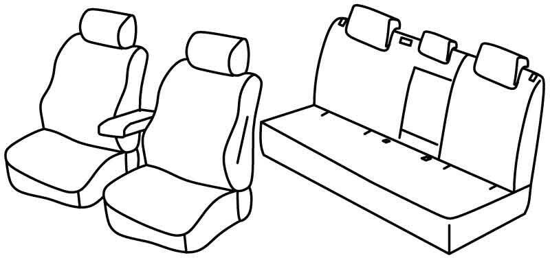 Set coprisedili Superior - Beige - su misura per Seat Leon 5p (06/20>)