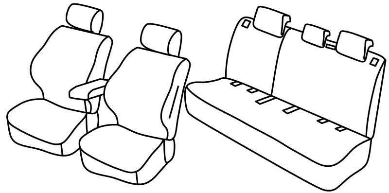 Set coprisedili Superior - Beige - su misura per Suzuki Ignis (01/17>)