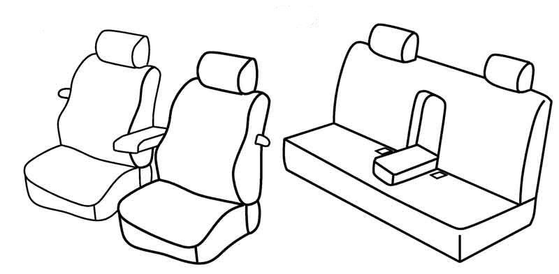 Set coprisedili Superior - Nocciola - su misura per Volkswagen New Beetle (04/99>10/11)