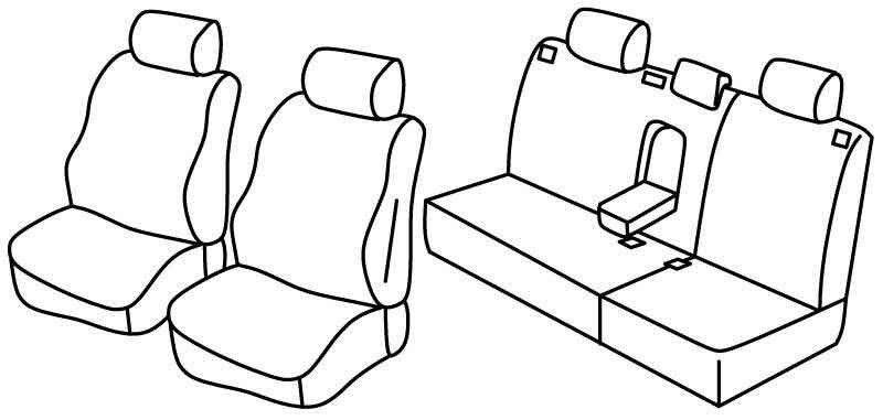 Set coprisedili Superior - Nocciola - su misura per Volkswagen Polo 5p (11/01>08/09)