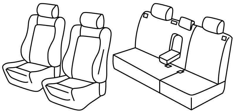 Set coprisedili Superior - Beige - su misura per Volkswagen Polo 5p (11/01>08/09)