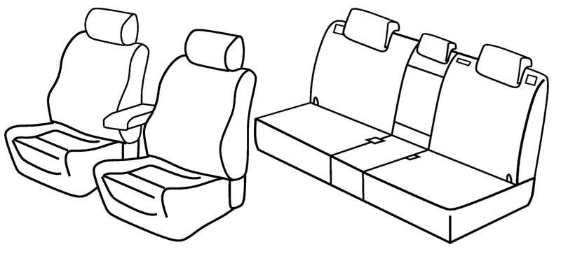 Set coprisedili Superior - Grigio/Nero - su misura per Mazda CX-5 (04/12>05/17)