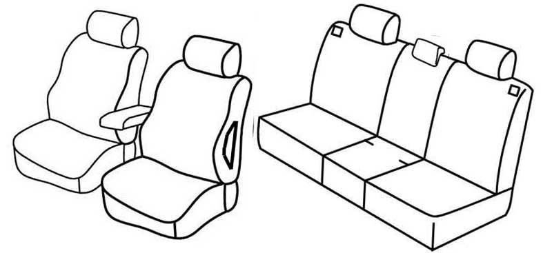 Set coprisedili Superior - Beige - su misura per Opel Meriva (04/03>04/10)