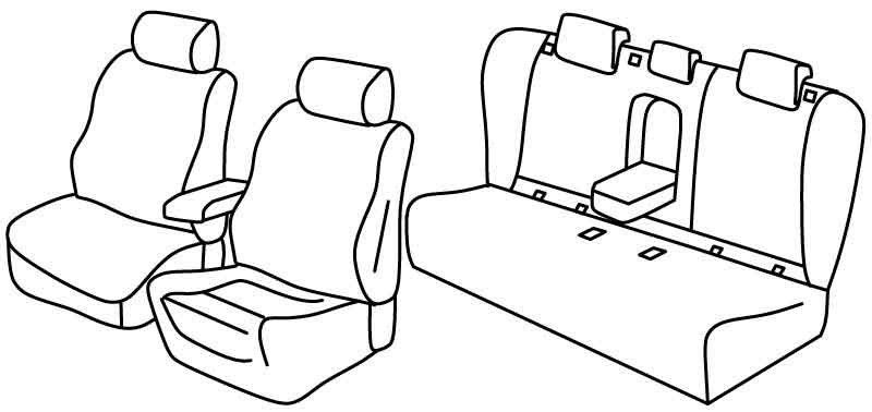Set coprisedili Superior - Beige - su misura per Opel Insignia Sports Tourer (05/17>)