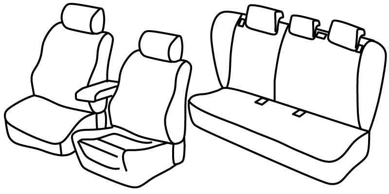 Set coprisedili Superior - Beige - su misura per Opel Insignia 4p (11/13>04/17)
