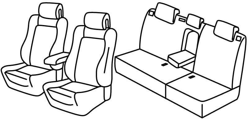 Set coprisedili Superior - Beige - su misura per Renault Megane III 5p (11/08>12/15) GT Line