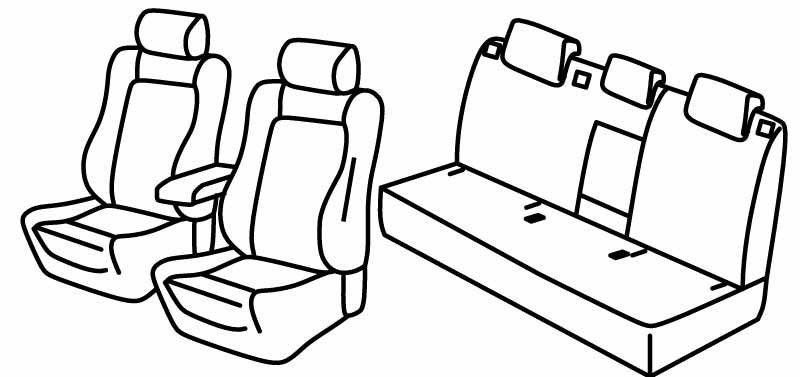 Set coprisedili Superior - Nocciola - su misura per Seat Ateca (07/16>) Xcellence