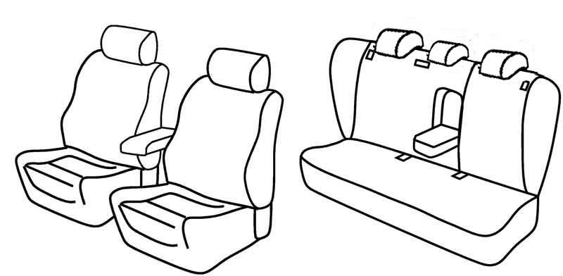 Set coprisedili Superior - Beige - su misura per Skoda Superb 4p (09/08>08/13)