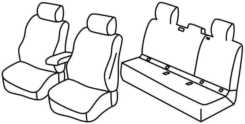 Set coprisedili Superior - Beige - su misura per Toyota Corolla 5p (03/19>)