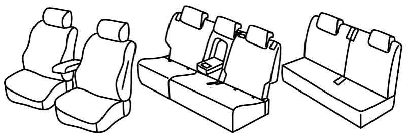 Set coprisedili Superior - Beige - su misura per Skoda Kodiaq (04/17>)